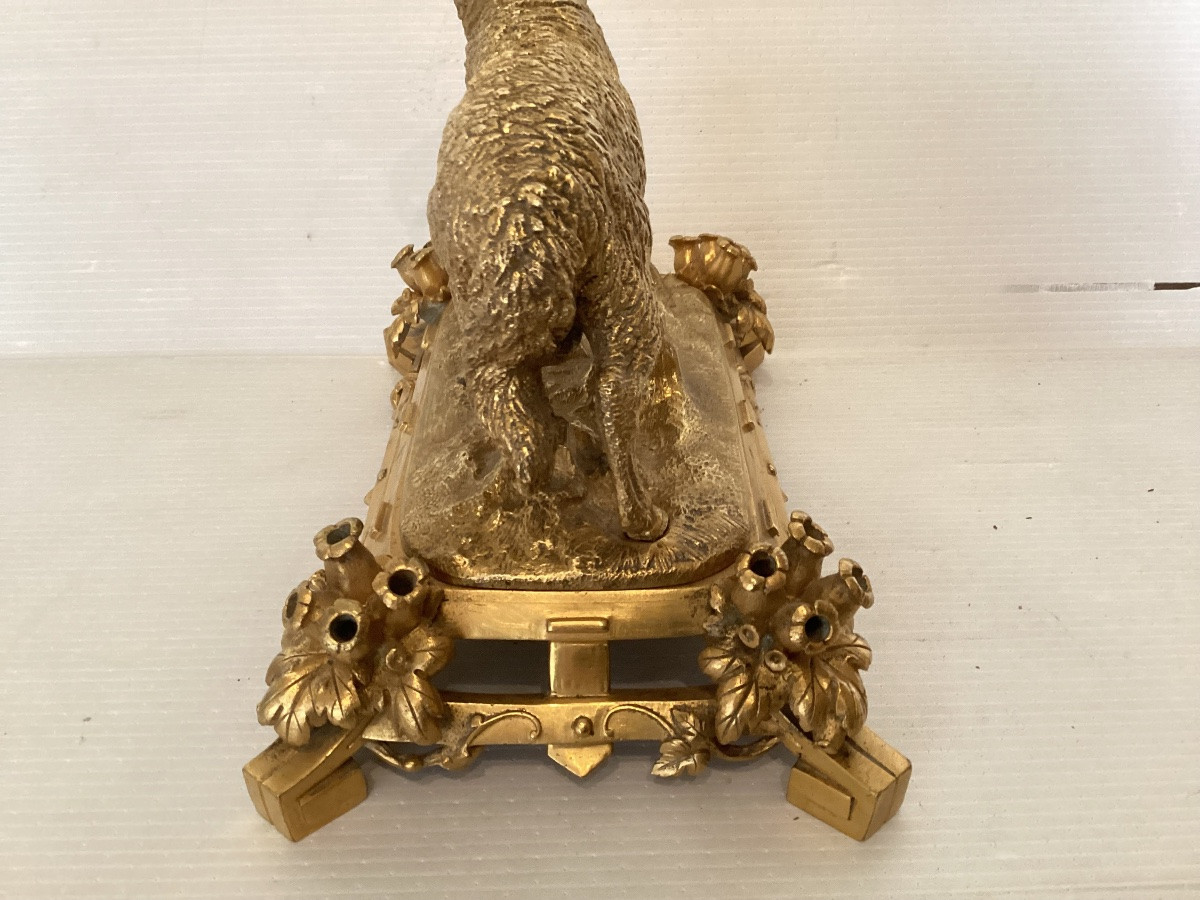 Statue en bronze « bouquetin »-photo-2