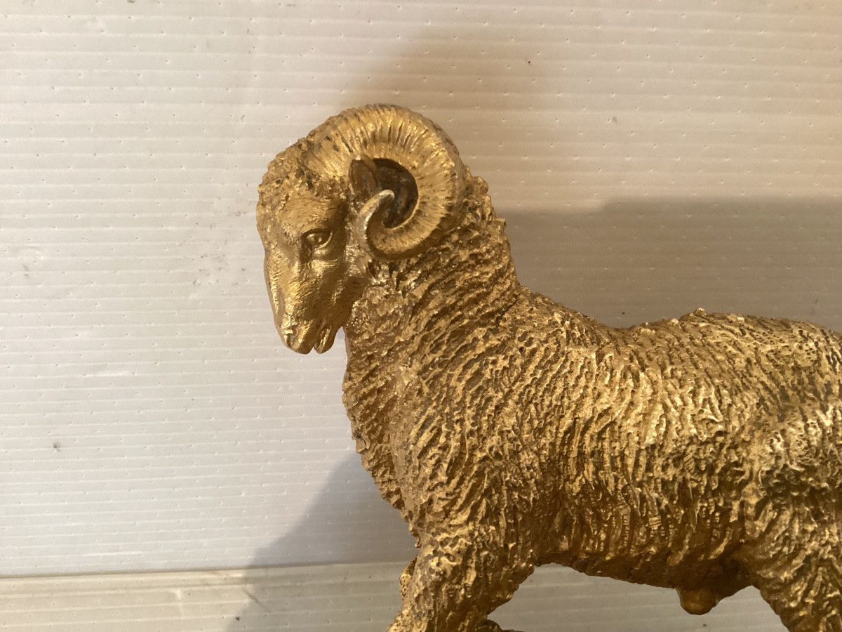 Statue en bronze « bouquetin »-photo-4