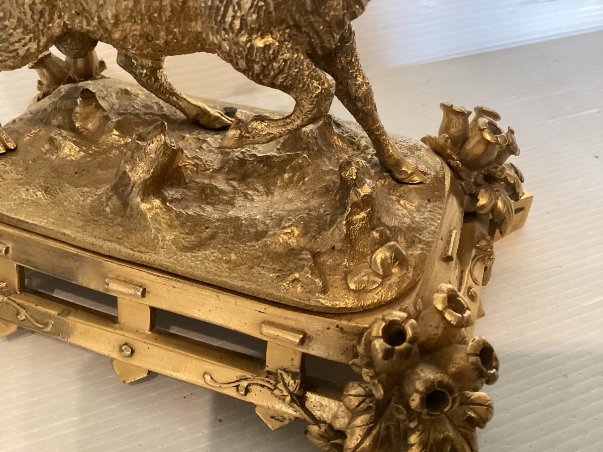 Statue en bronze « bouquetin »-photo-7