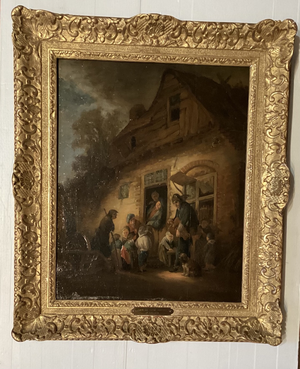 Adrien Van Ostade 1610-1685 Signed Painting 