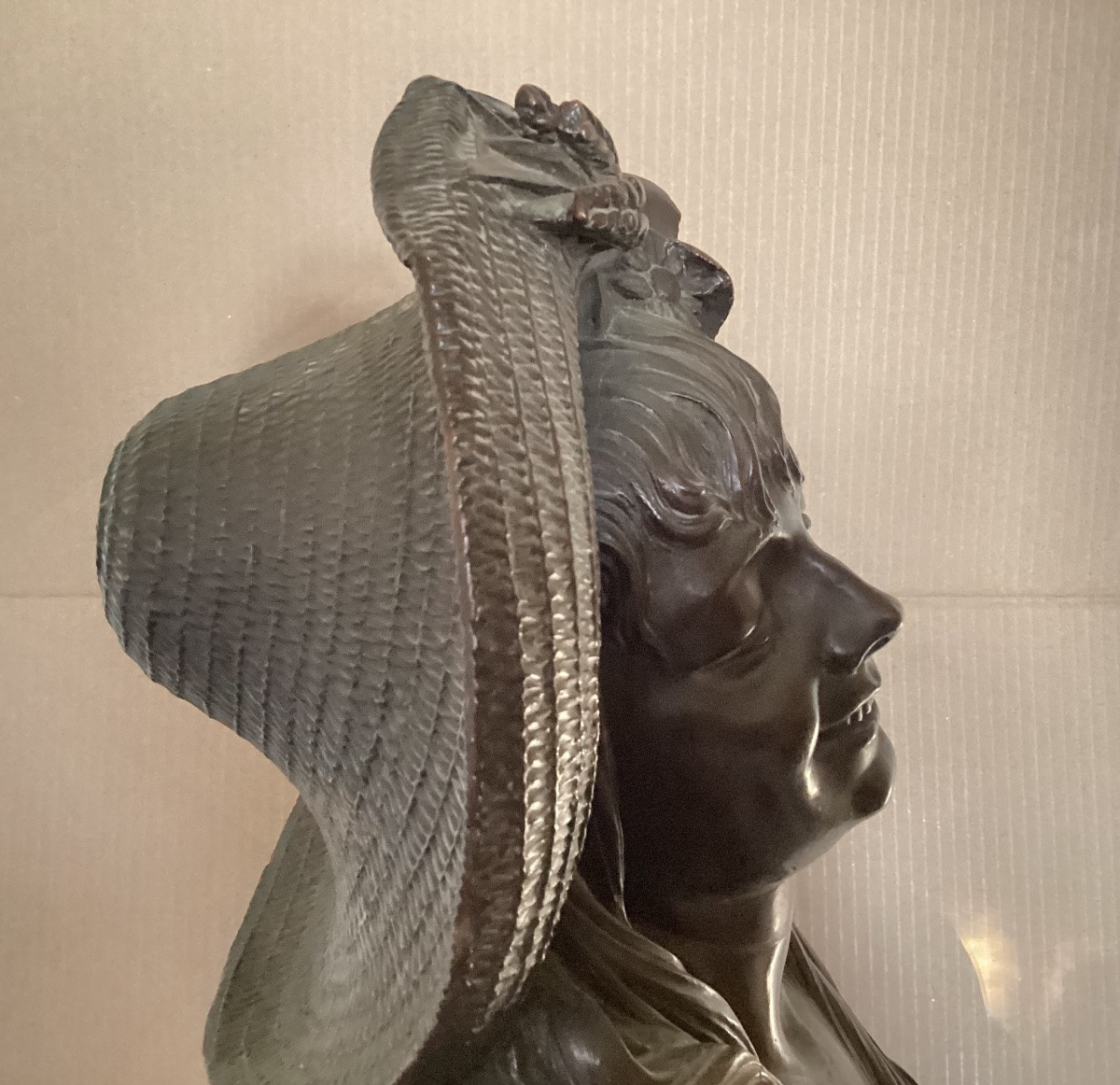 Bust Of A Young Girl With A Hat -photo-3