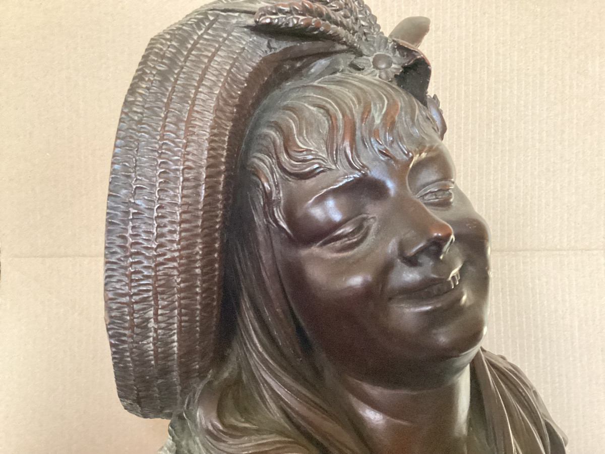 Bust Of A Young Girl With A Hat -photo-5