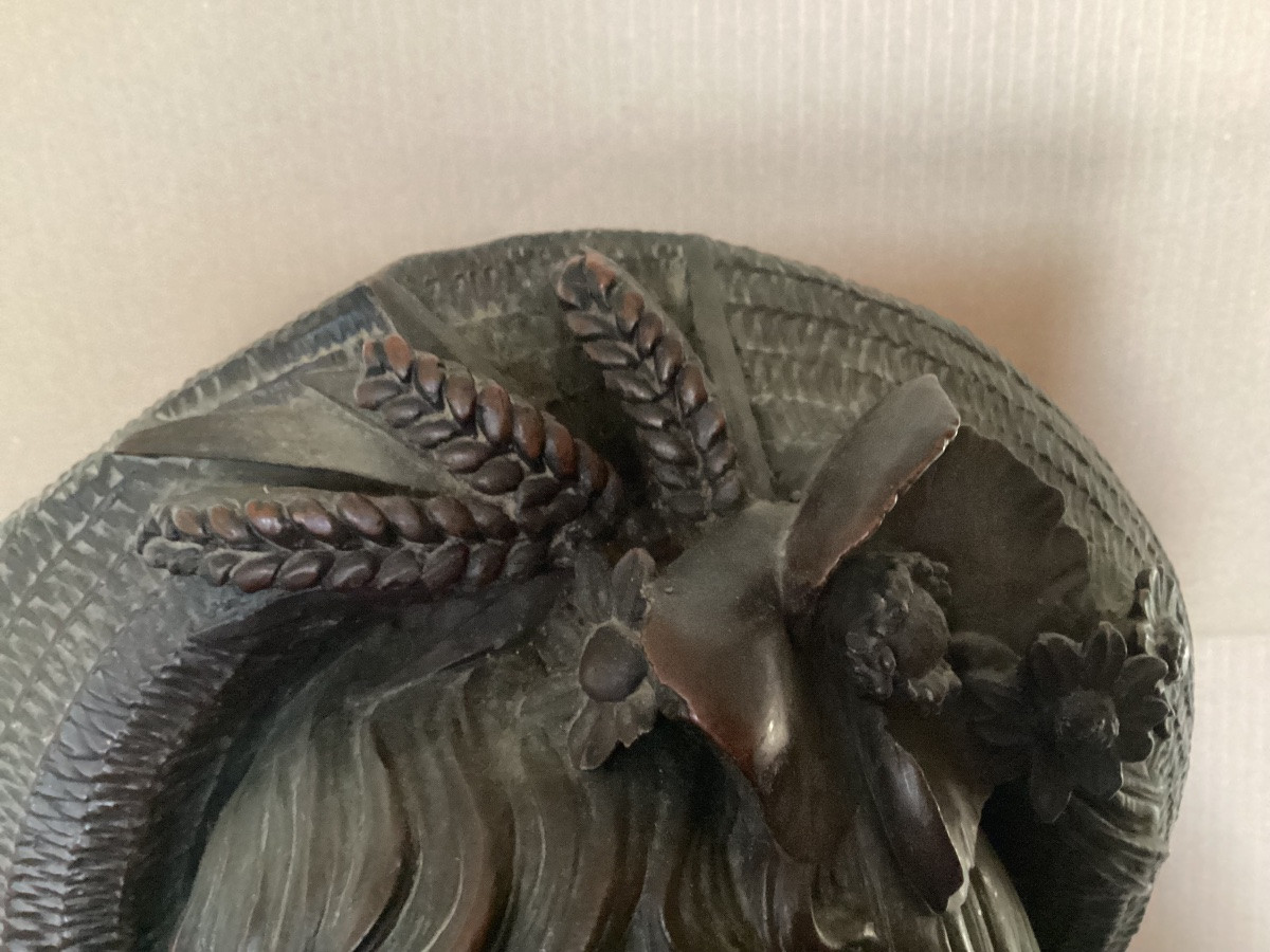 Bust Of A Young Girl With A Hat -photo-6