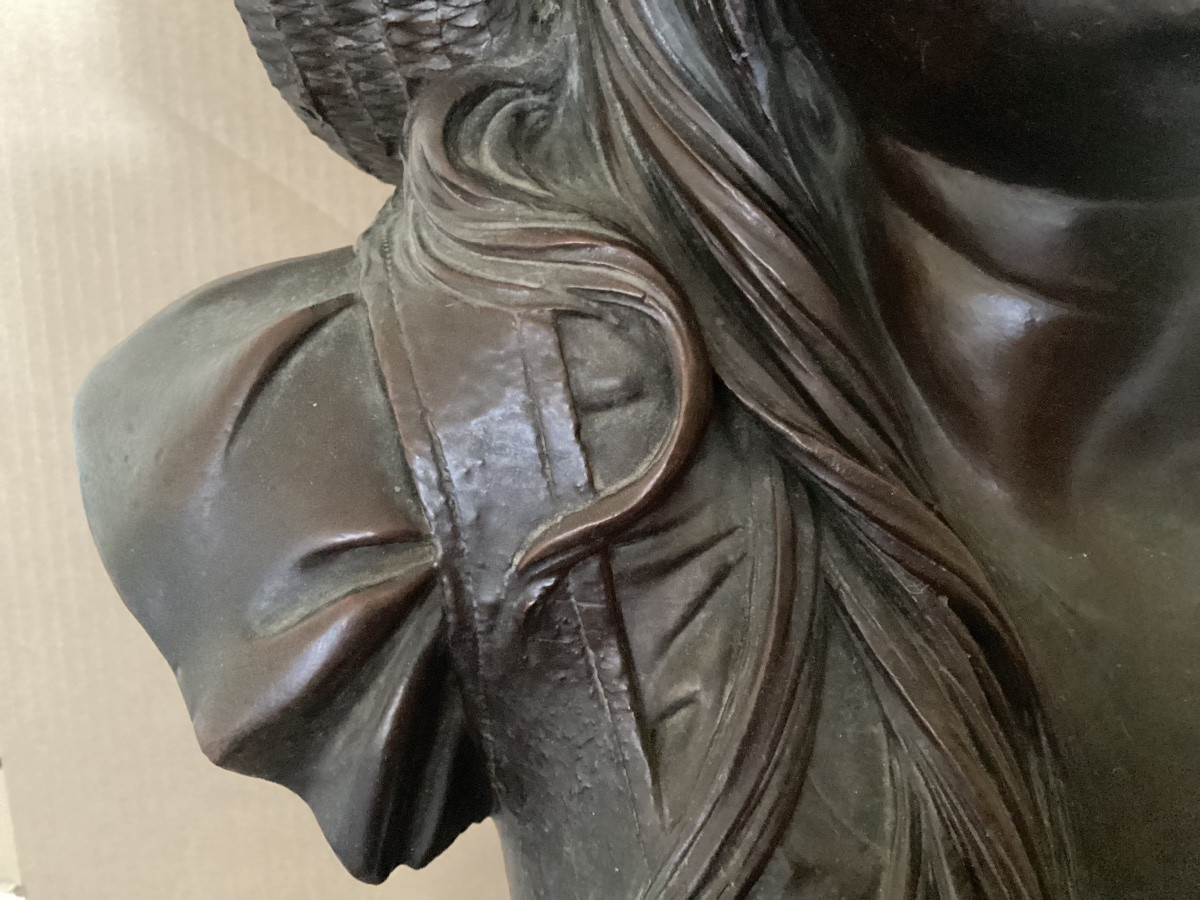 Bust Of A Young Girl With A Hat -photo-7