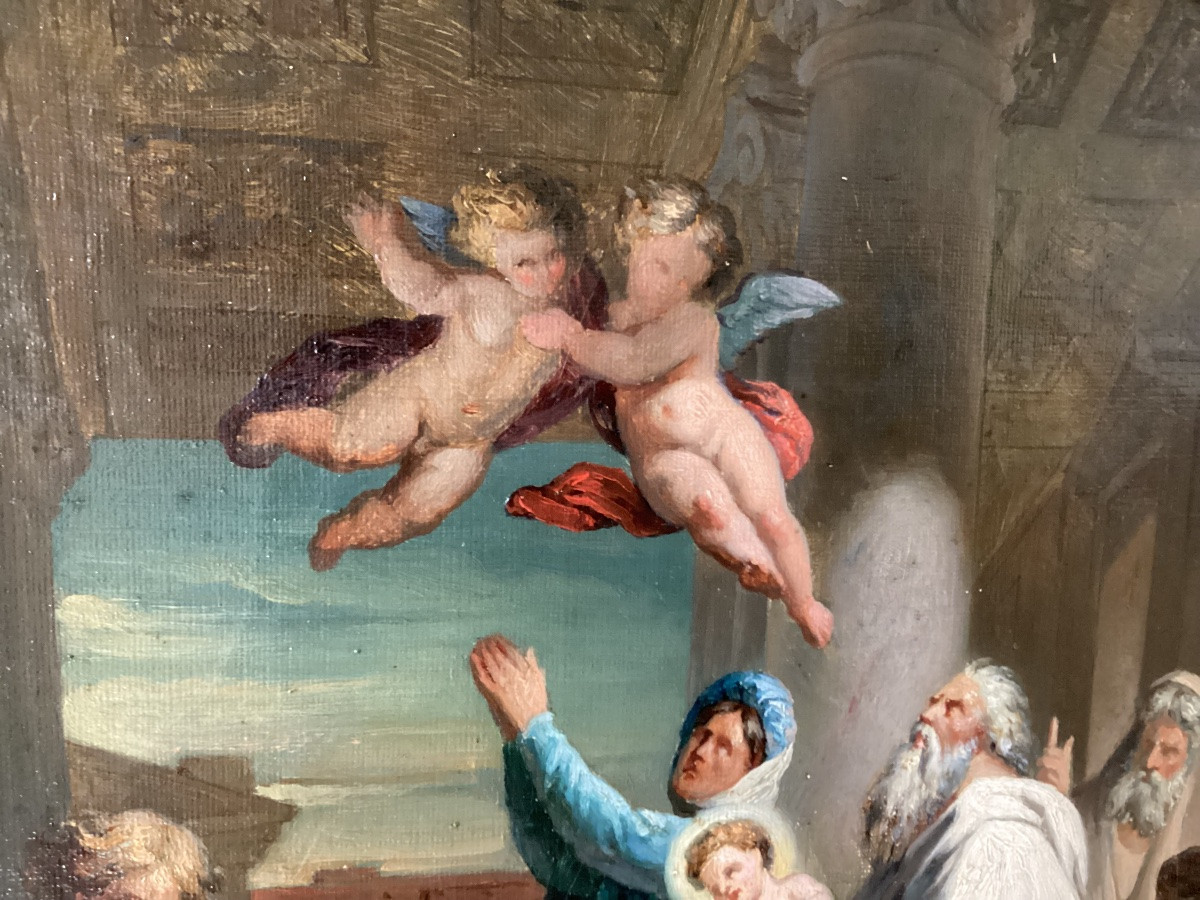 Peinture religieuse 18ème -photo-7