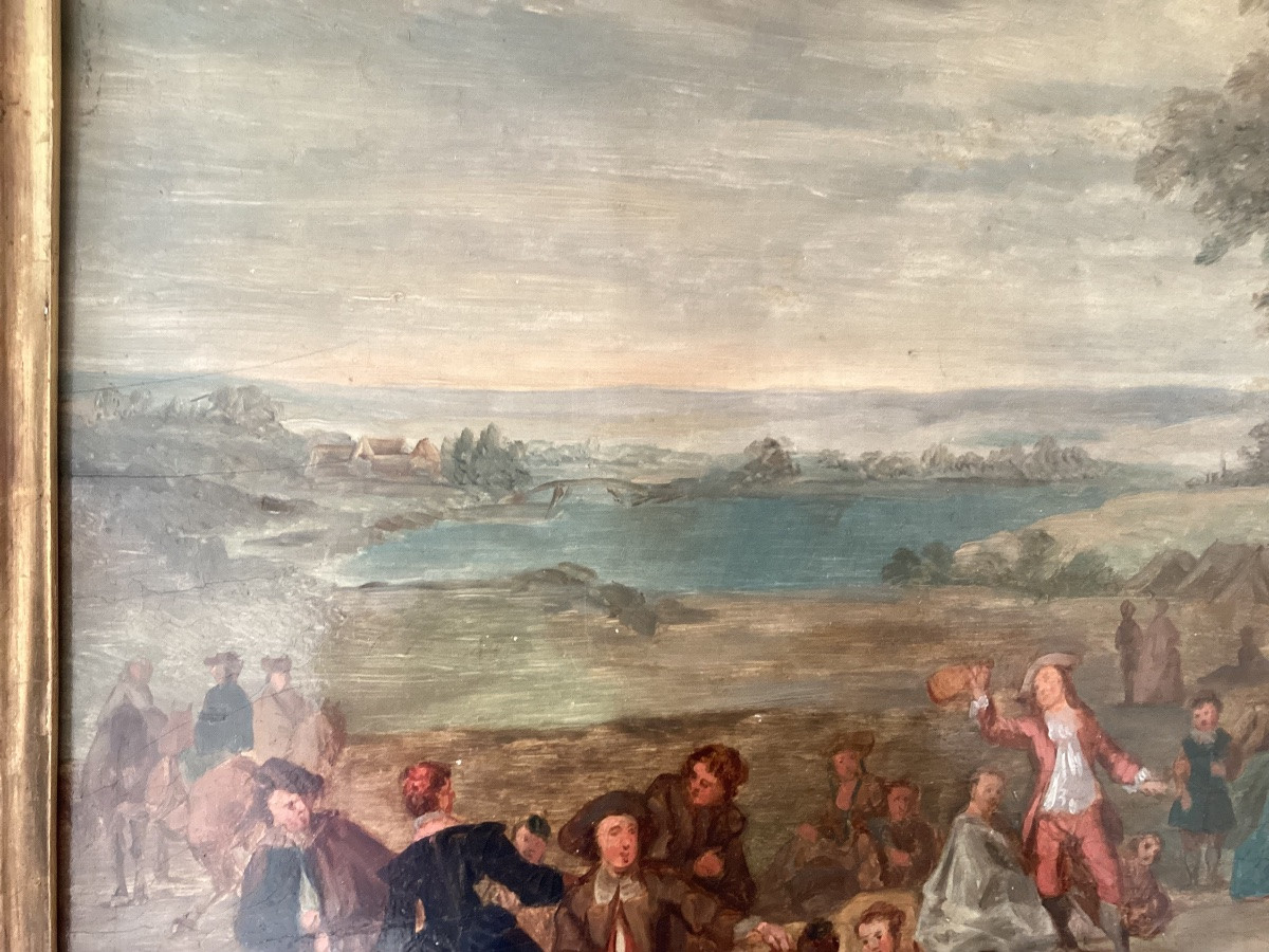 Watteau peinture sur panneau -photo-6