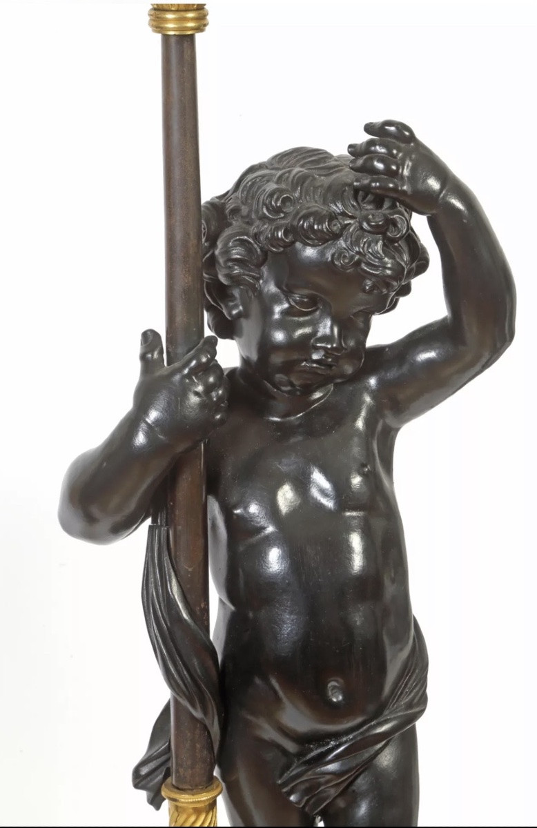 Importante paire de candélabres fin 18ème -photo-3