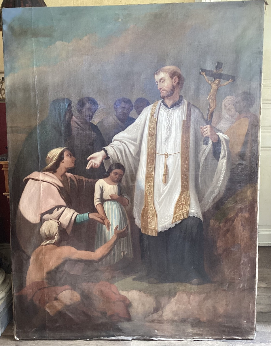 Important Religious Oil On Canvas