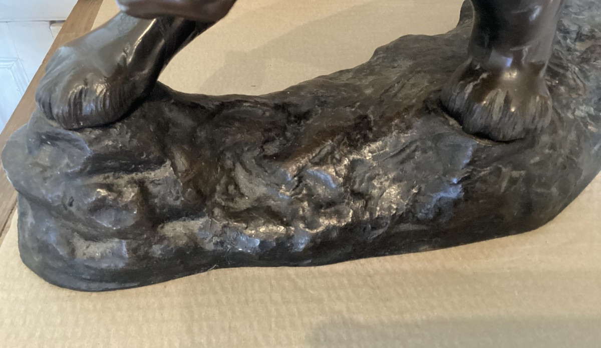 Tigre en bronze japonais -photo-4