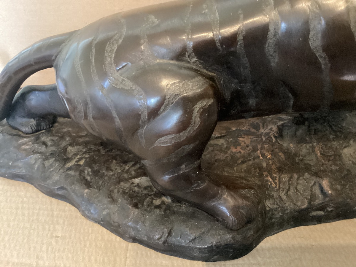 Tigre en bronze japonais -photo-5