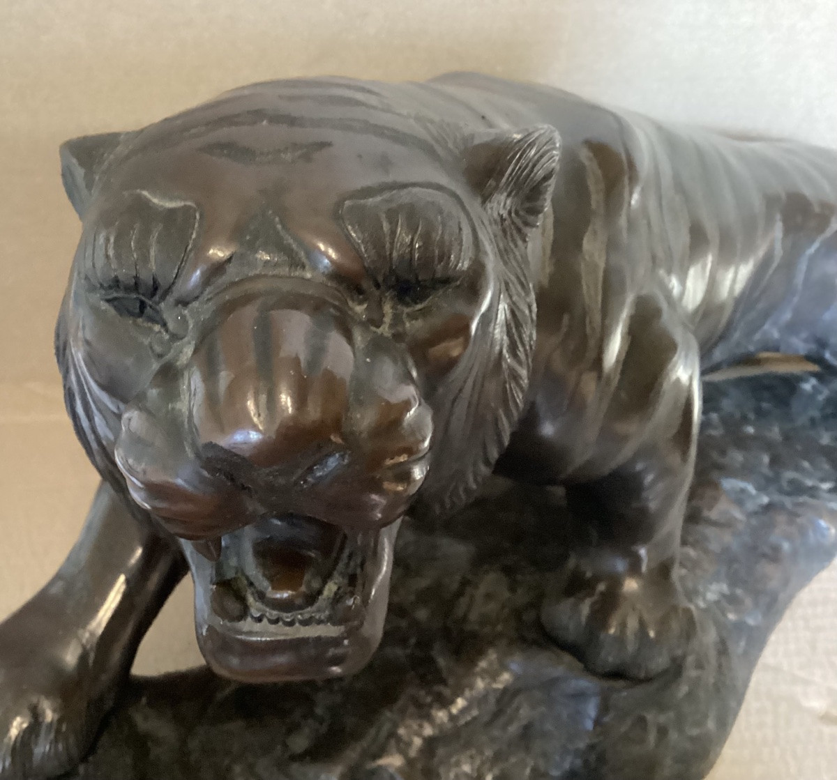 Tigre en bronze japonais -photo-7