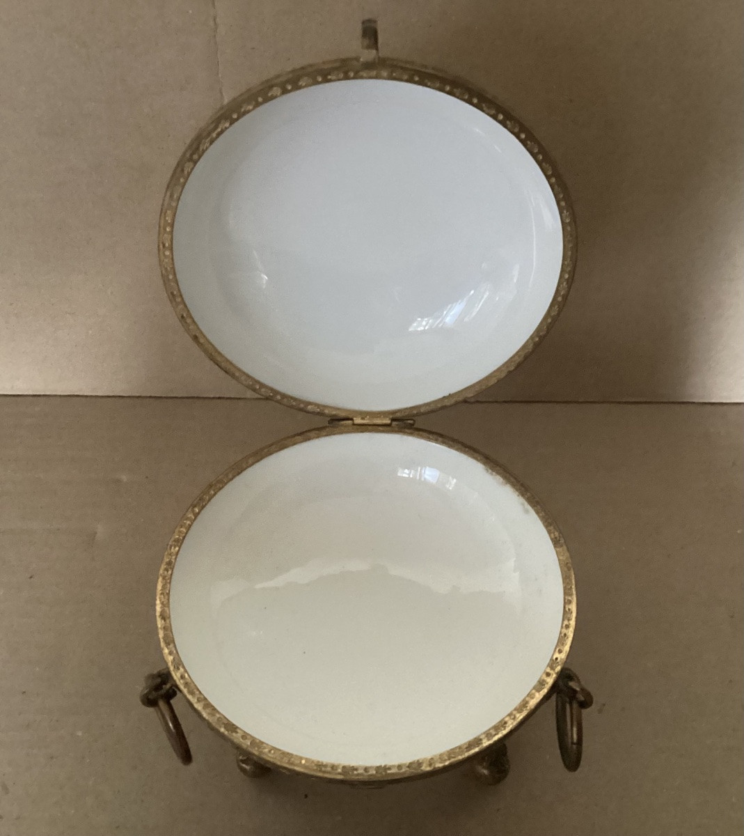 Bonbonnière en porcelaine 19ème -photo-2