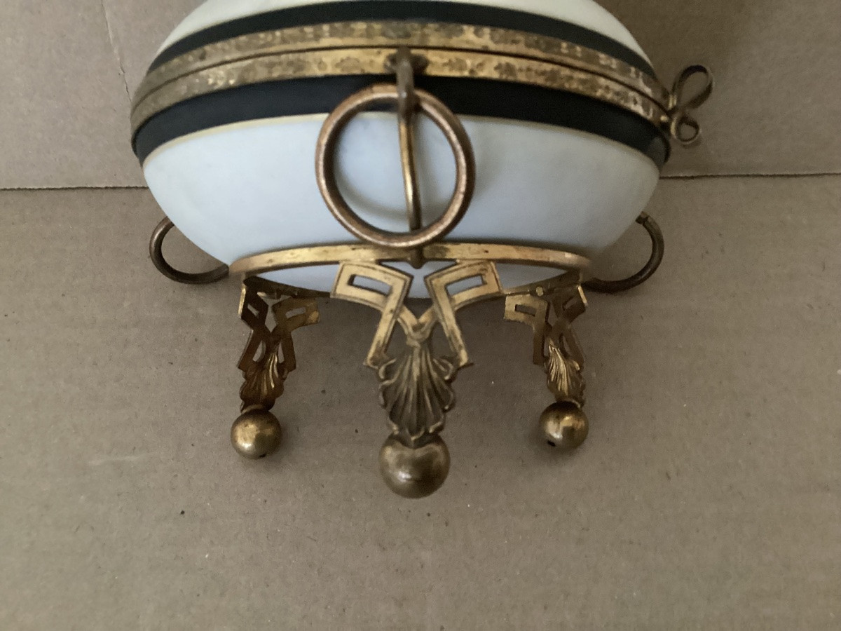 Bonbonnière en porcelaine 19ème -photo-3