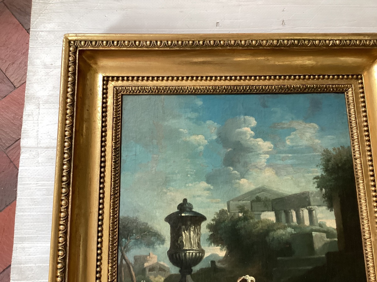 Framed 18th Century Painting-photo-3