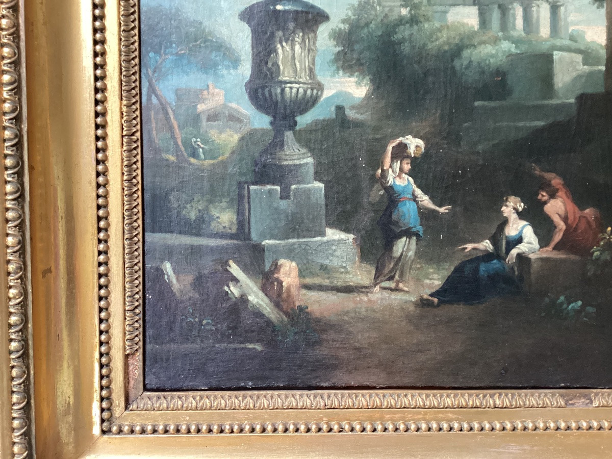 Framed 18th Century Painting-photo-4