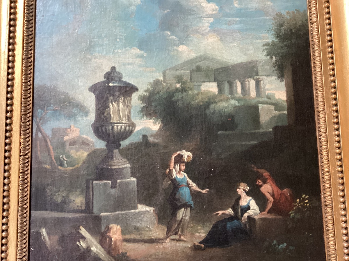 Framed 18th Century Painting-photo-2