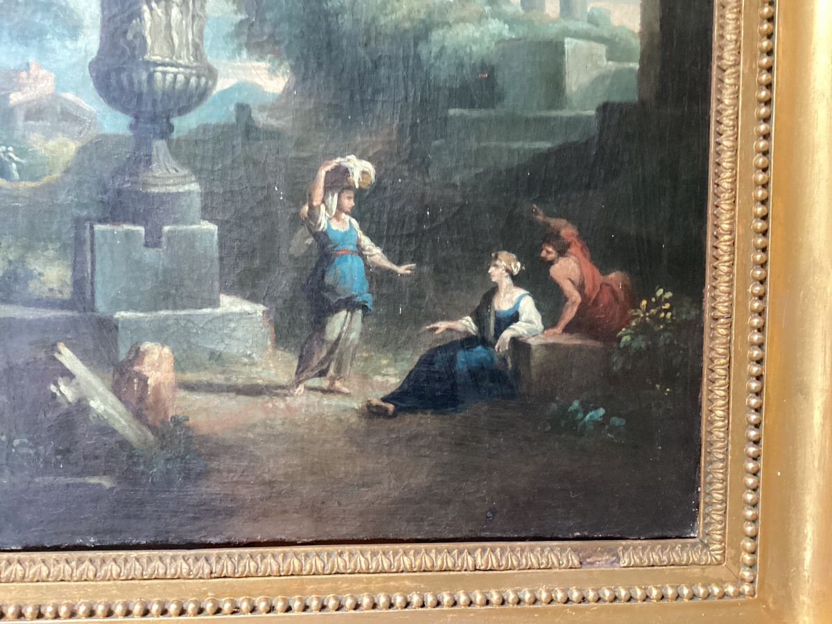 Framed 18th Century Painting-photo-3
