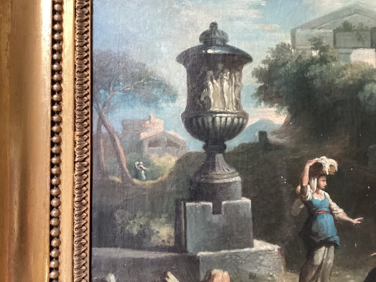 Framed 18th Century Painting-photo-4
