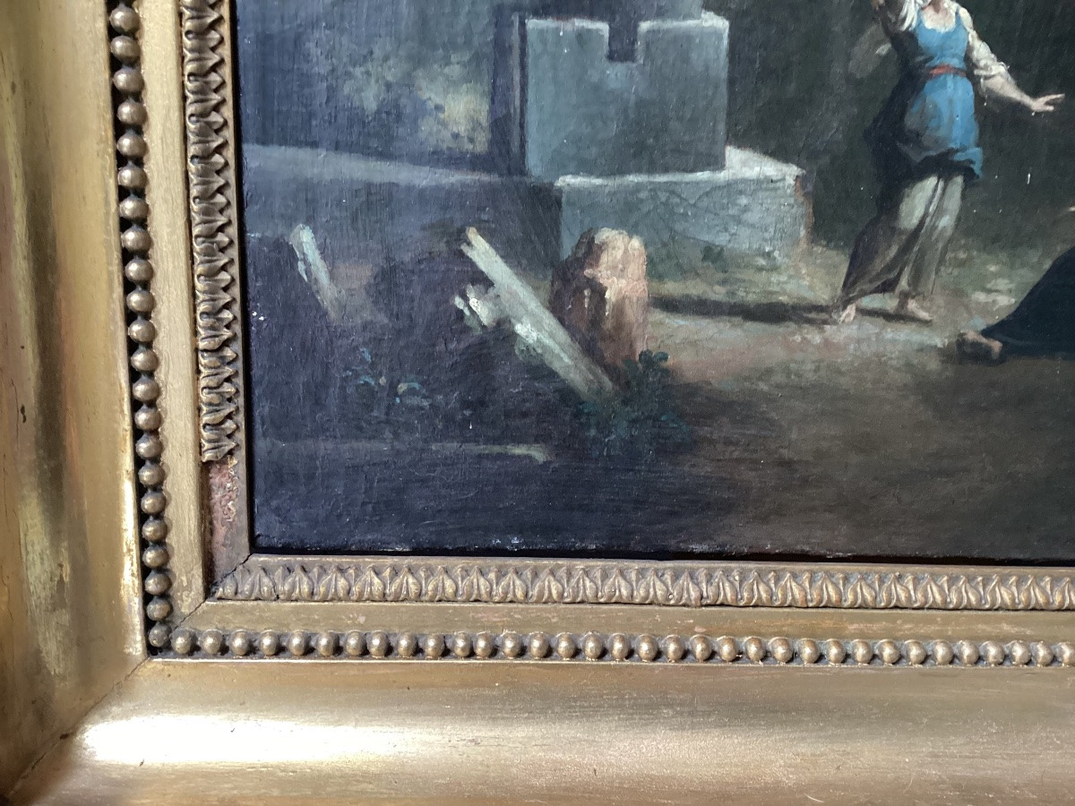 Framed 18th Century Painting-photo-5