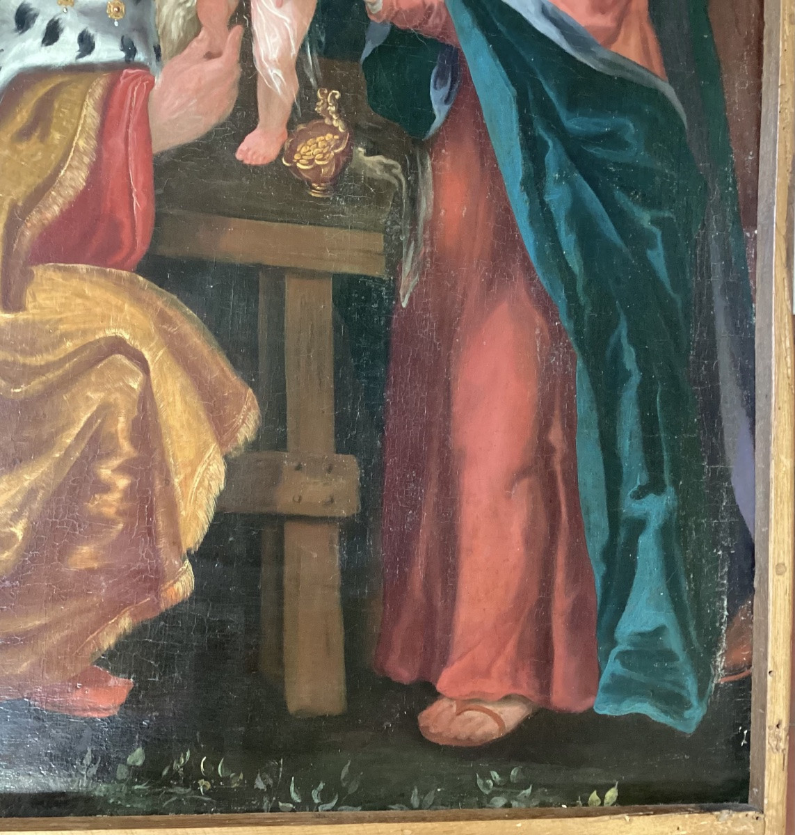 Importante peinture religieuse 18ème -photo-4