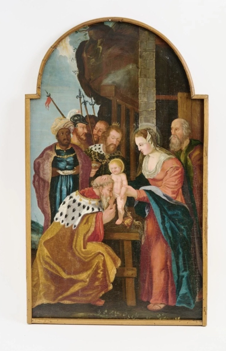 Importante peinture religieuse 18ème 