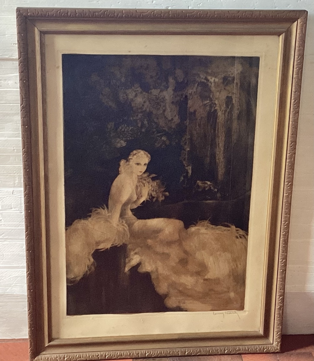 Louis Icart eau-forte en couleur 