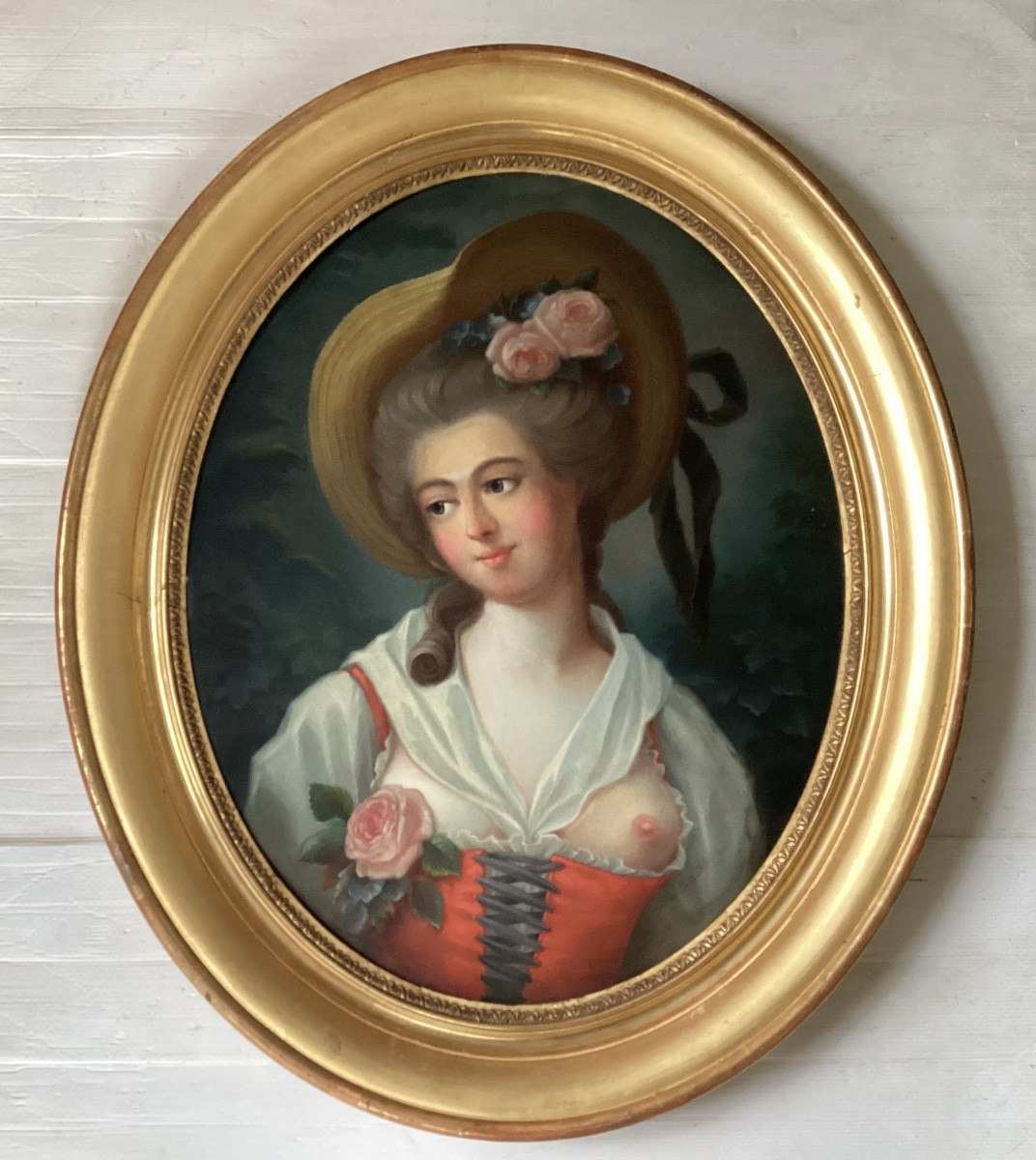 Portrait Of A Young Woman With A Hat