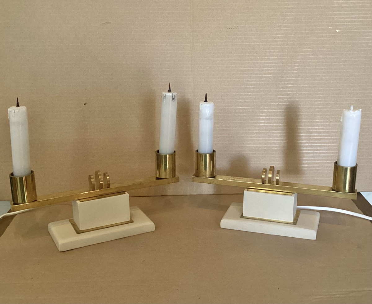 Paire de lampes 1940