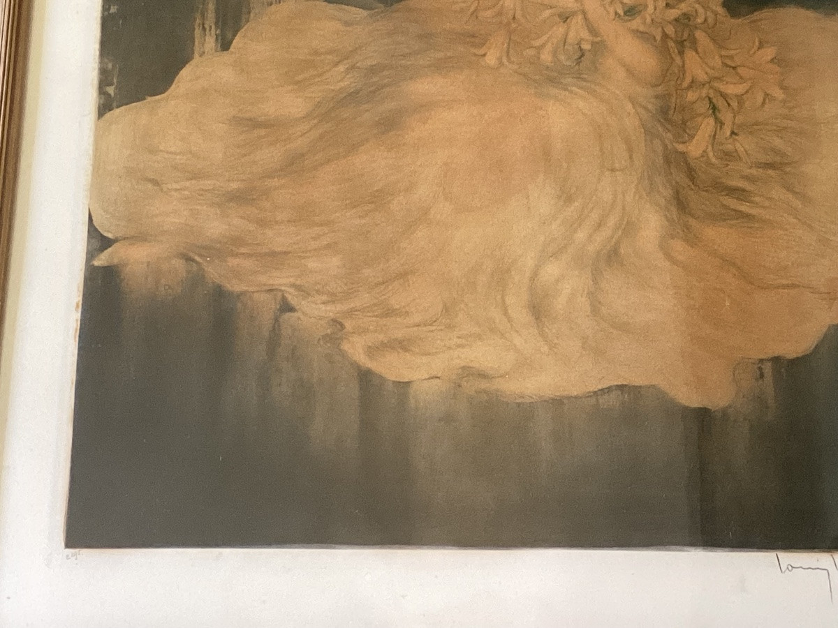 Louis Icart eau forte en couleurs -photo-2
