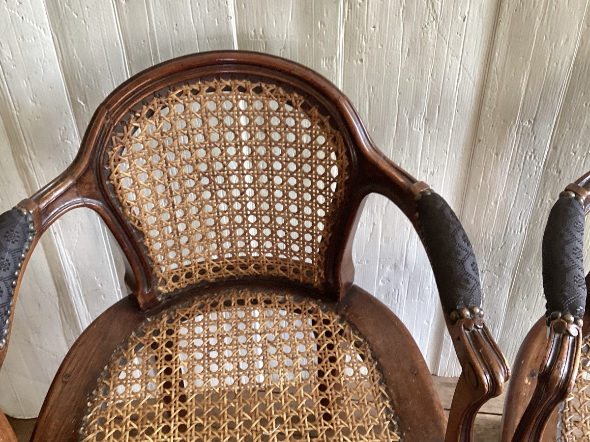 Pair Of Stamped Louis XV Armchairs-photo-1