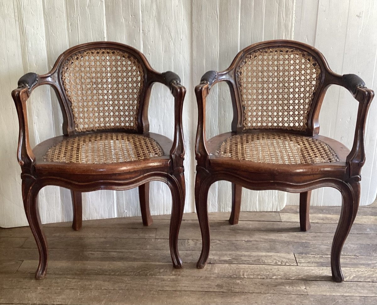 Pair Of Stamped Louis XV Armchairs