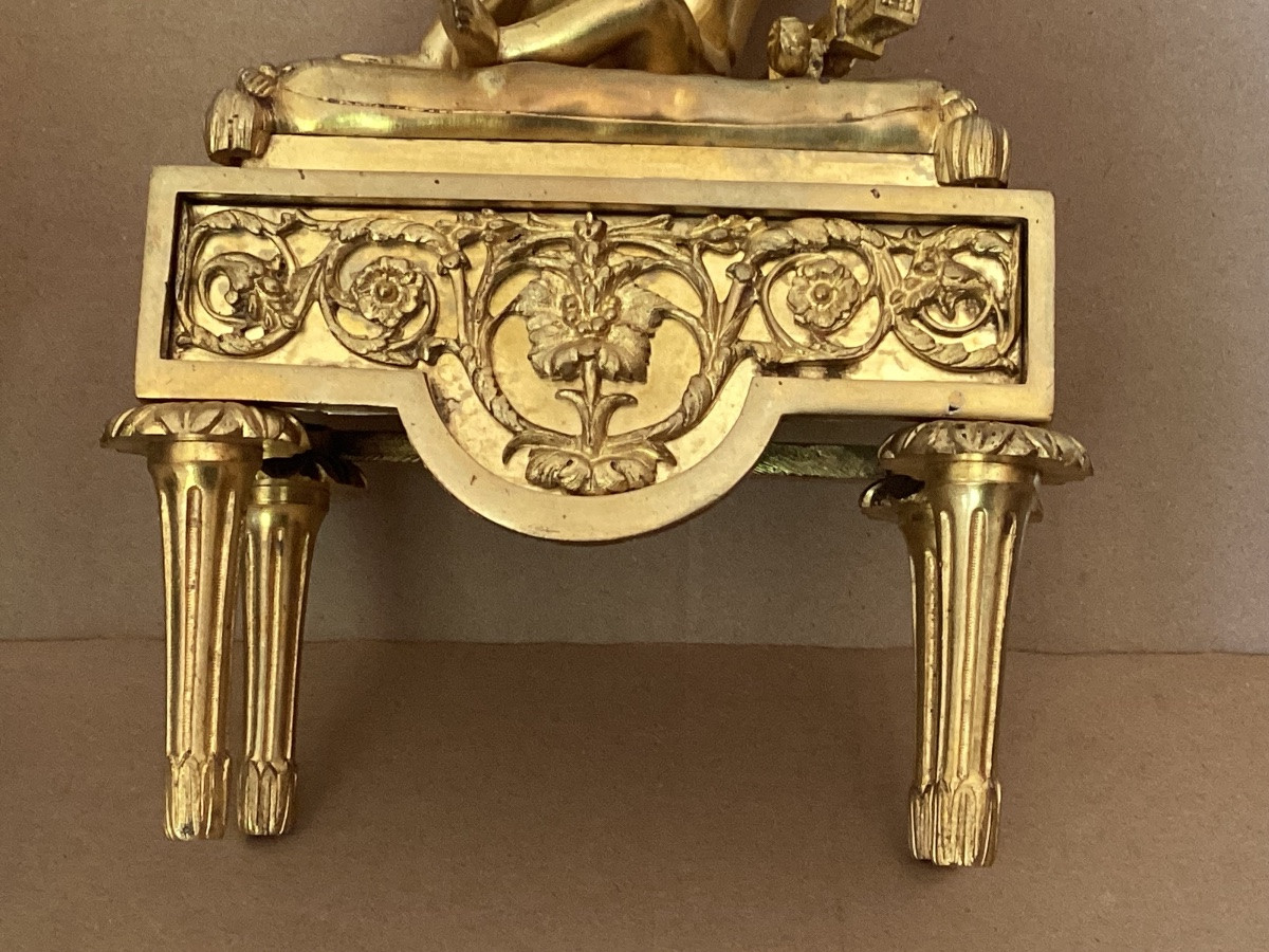 Pair Of Louis XVI Gilded Bronzes-photo-6