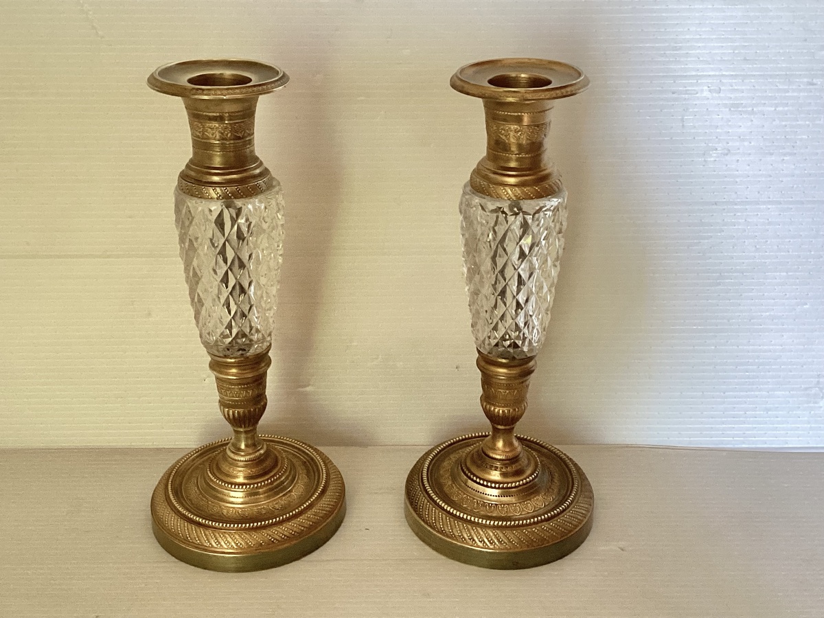 Pair Of Empire Candlesticks