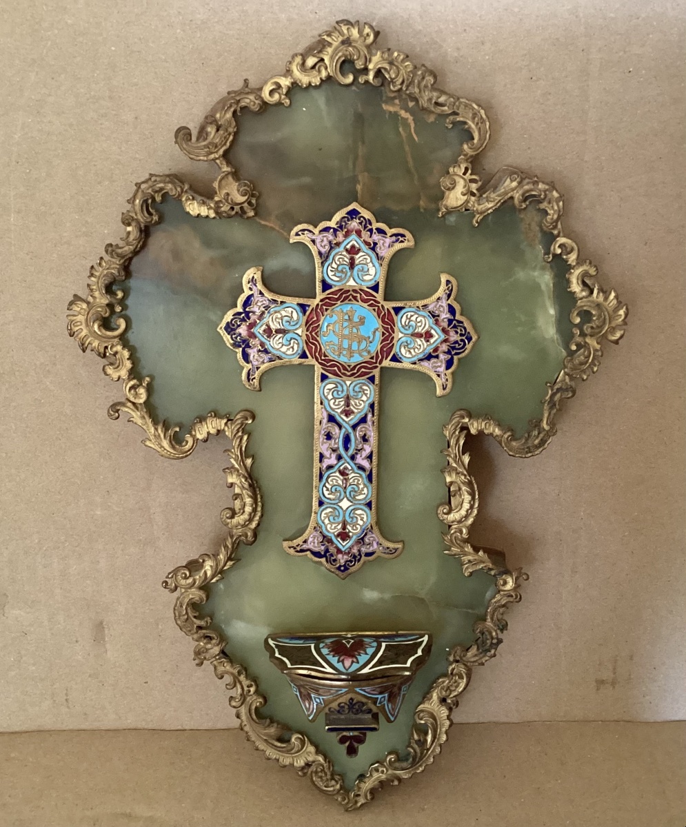 High-quality 19th-century Holy Water Font 