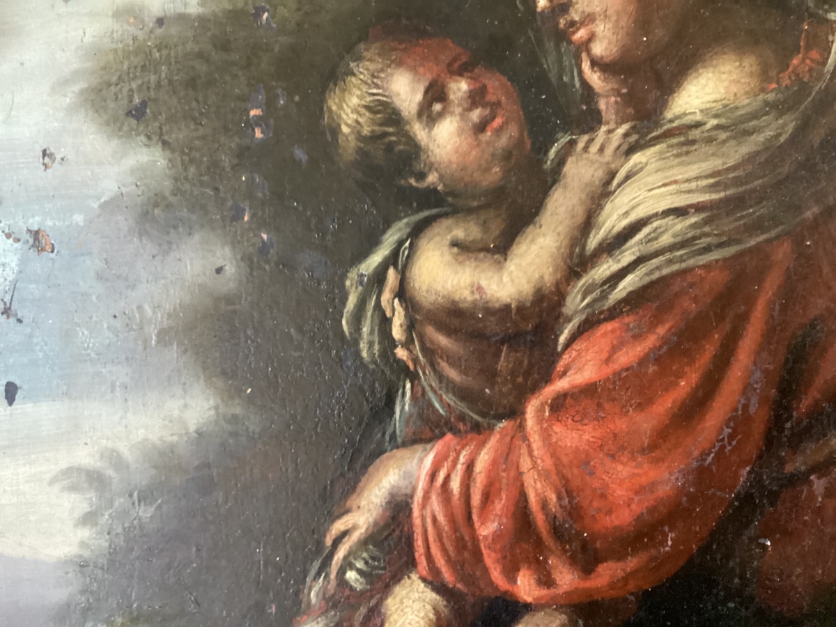 Virgin And Child, 17th Century-photo-3