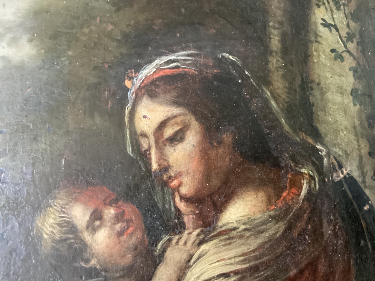 Virgin And Child, 17th Century-photo-4