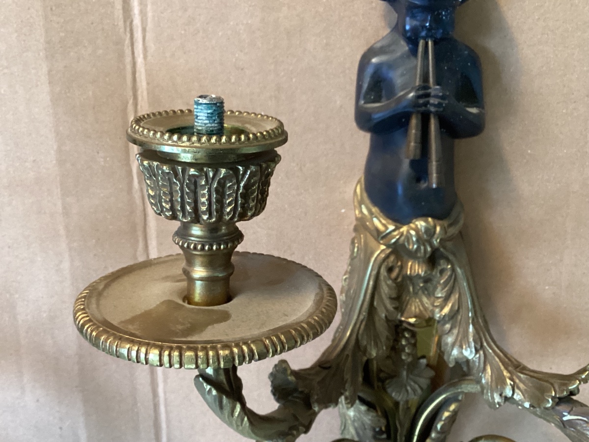 Paire d’appliques Louis XVI -photo-2