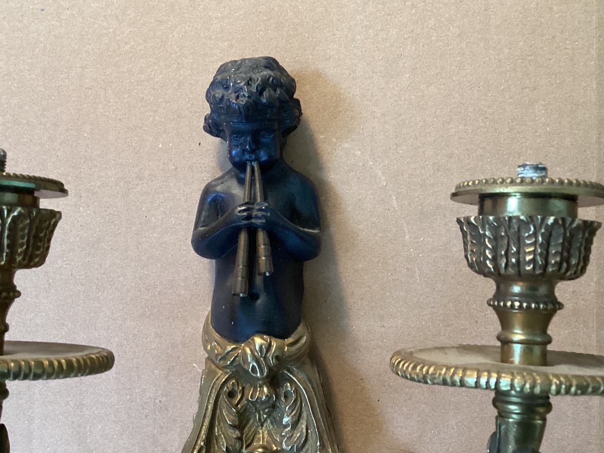 Paire d’appliques Louis XVI -photo-3