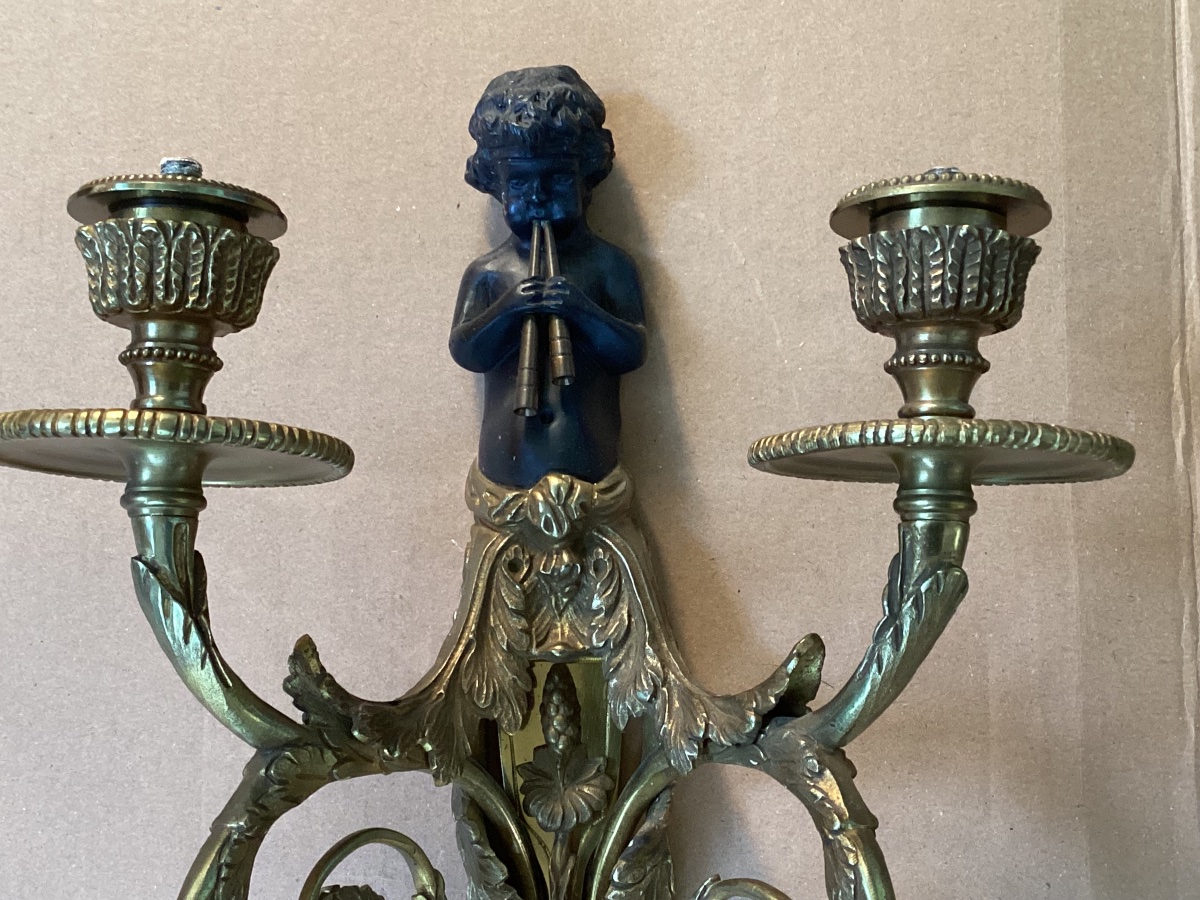 Paire d’appliques Louis XVI -photo-4