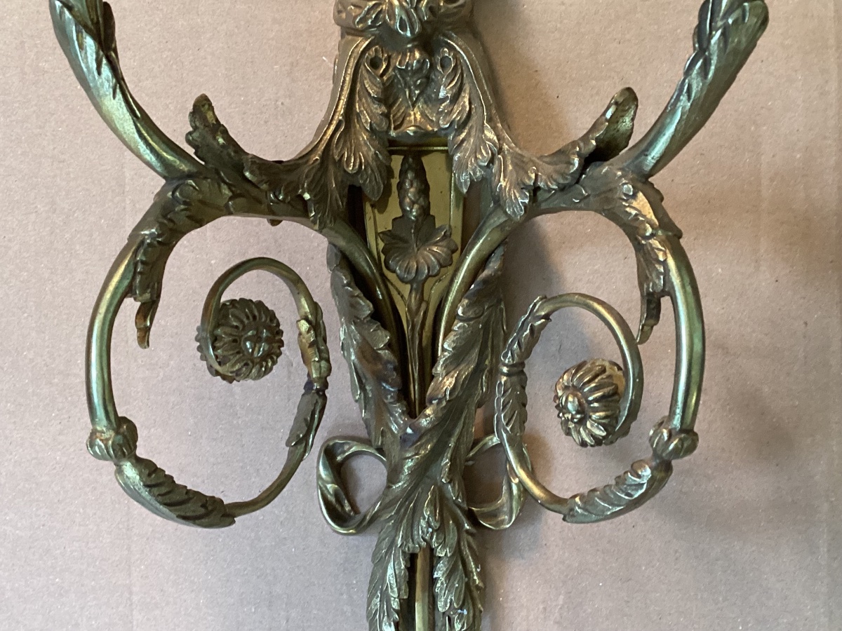 Paire d’appliques Louis XVI -photo-1