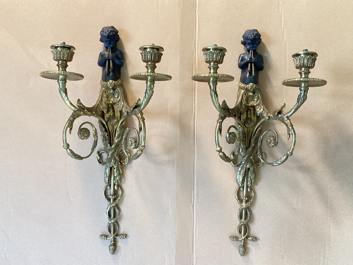 Paire d’appliques Louis XVI 