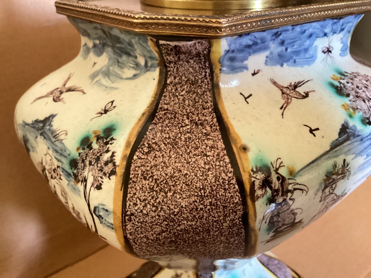 Delft Vase Converted Into A Lamp -photo-7