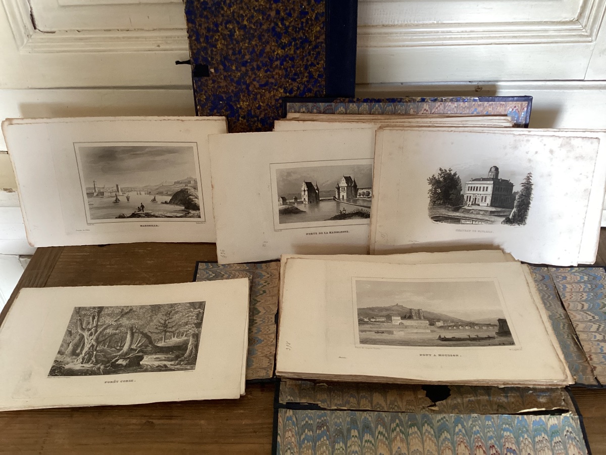 Approximately 900 18th-century Engravings -photo-1