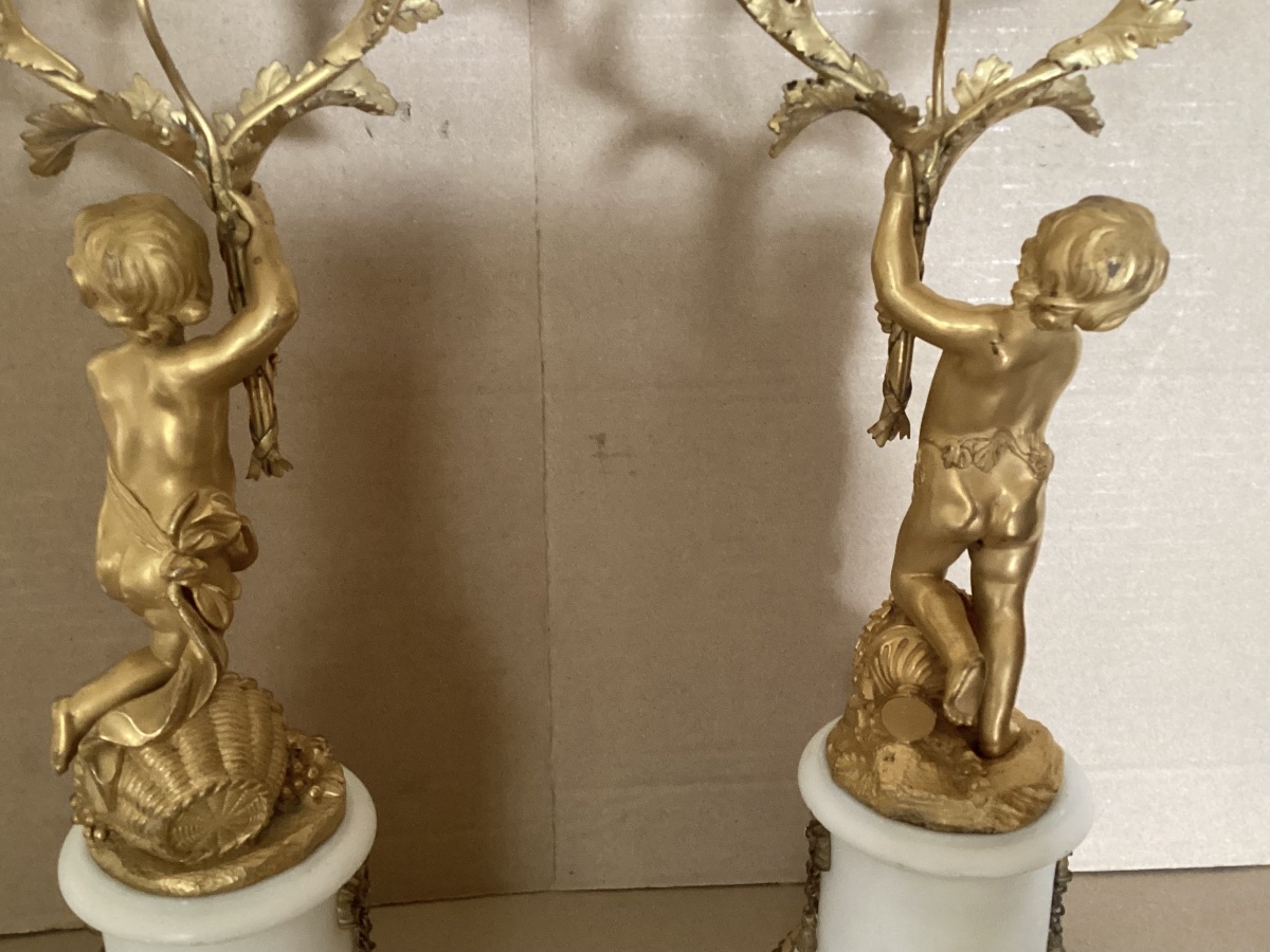 Pair Of Louis XVI Candelabra -photo-4