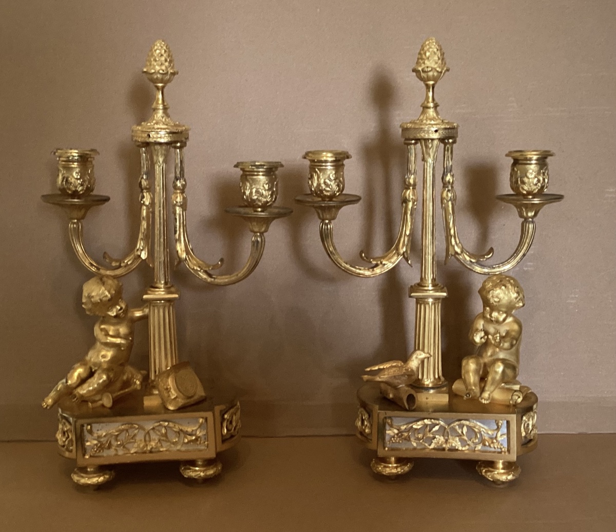 Pair Of Louis XVI Candelabra -photo-3