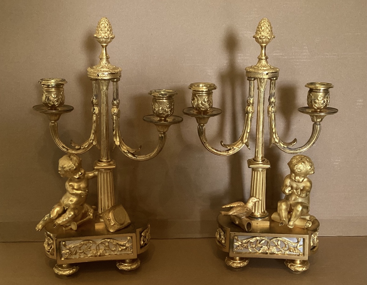 Pair Of Louis XVI Candelabra 