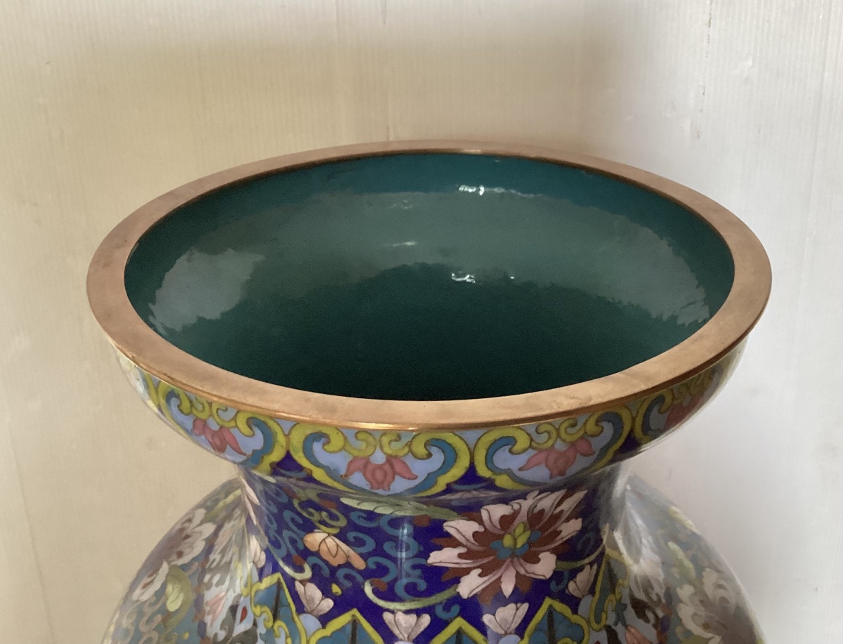 Important Cloisonné Vase -photo-3