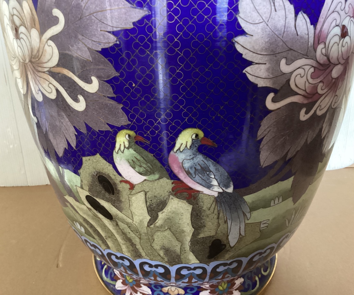 Important Cloisonné Vase -photo-4