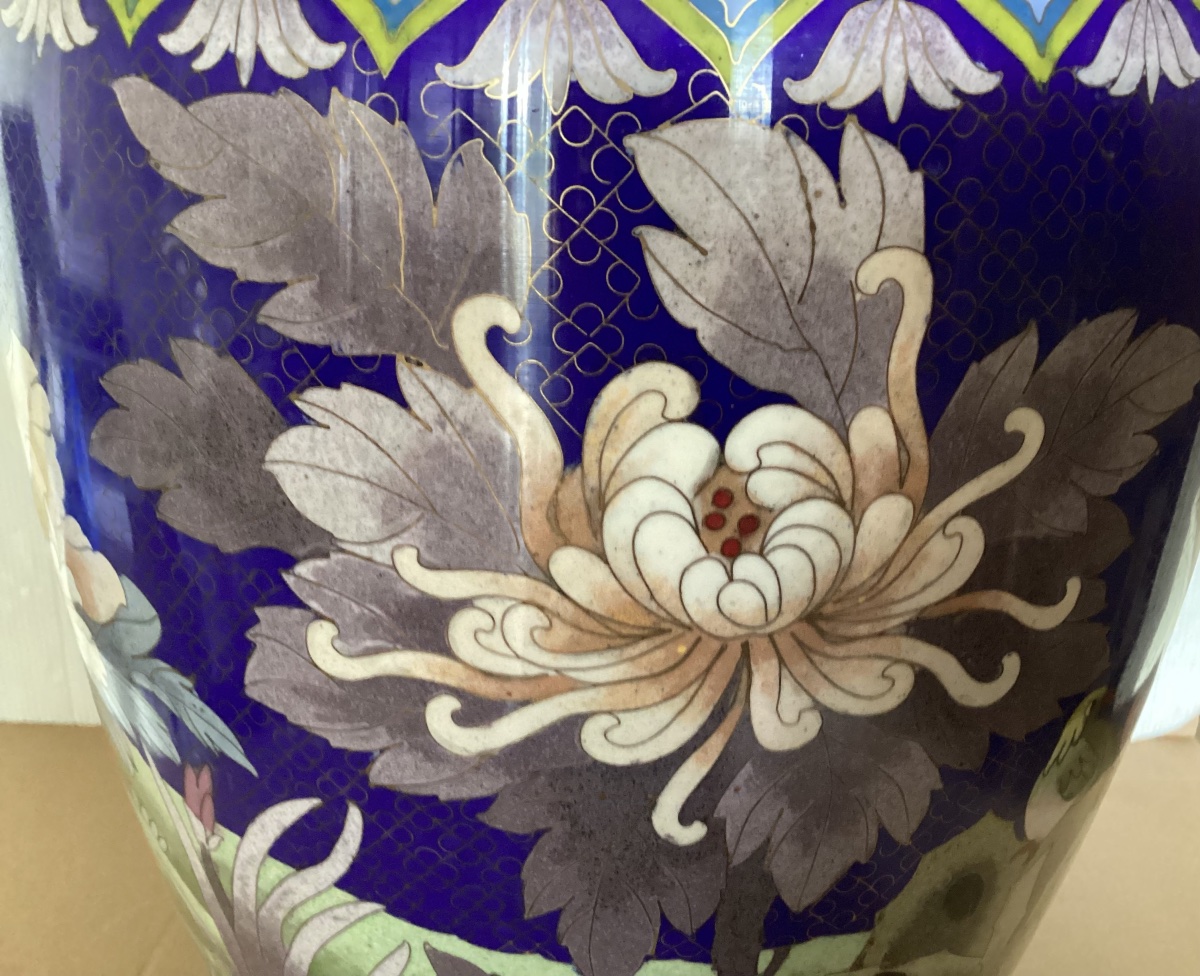 Important Cloisonné Vase -photo-7