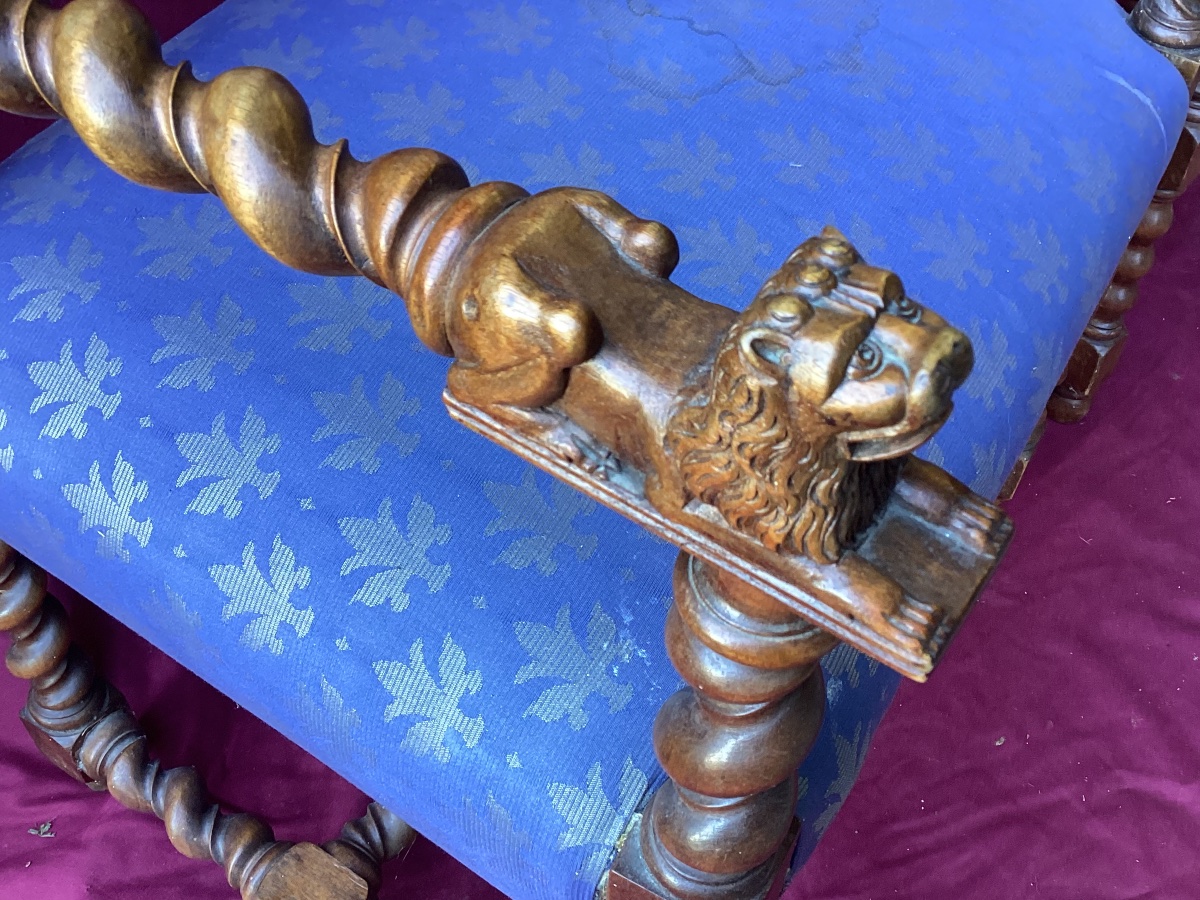 Pair Of Louis XIII Armchairs-photo-8